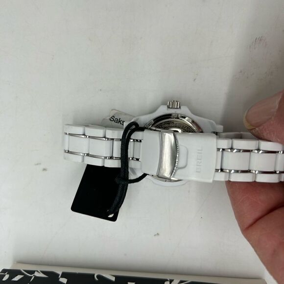 Women’s Breil ceramic watch with  Crystal, Bezzel, and face NWT main image 4